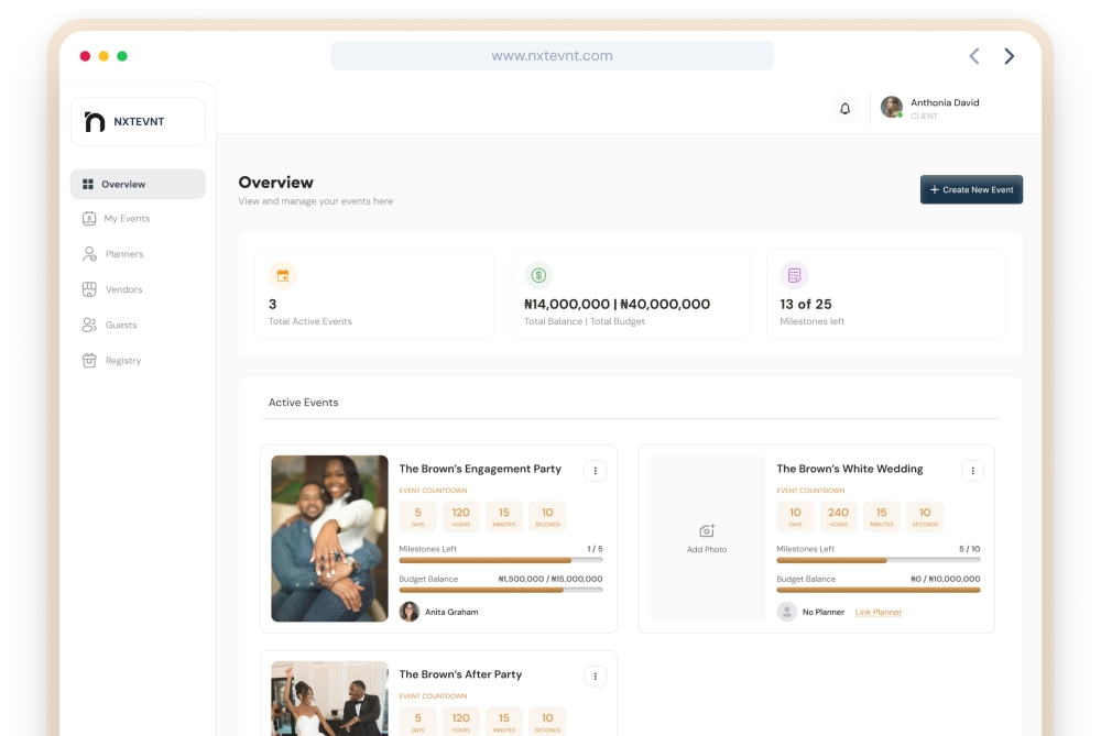 Planner Dashboard