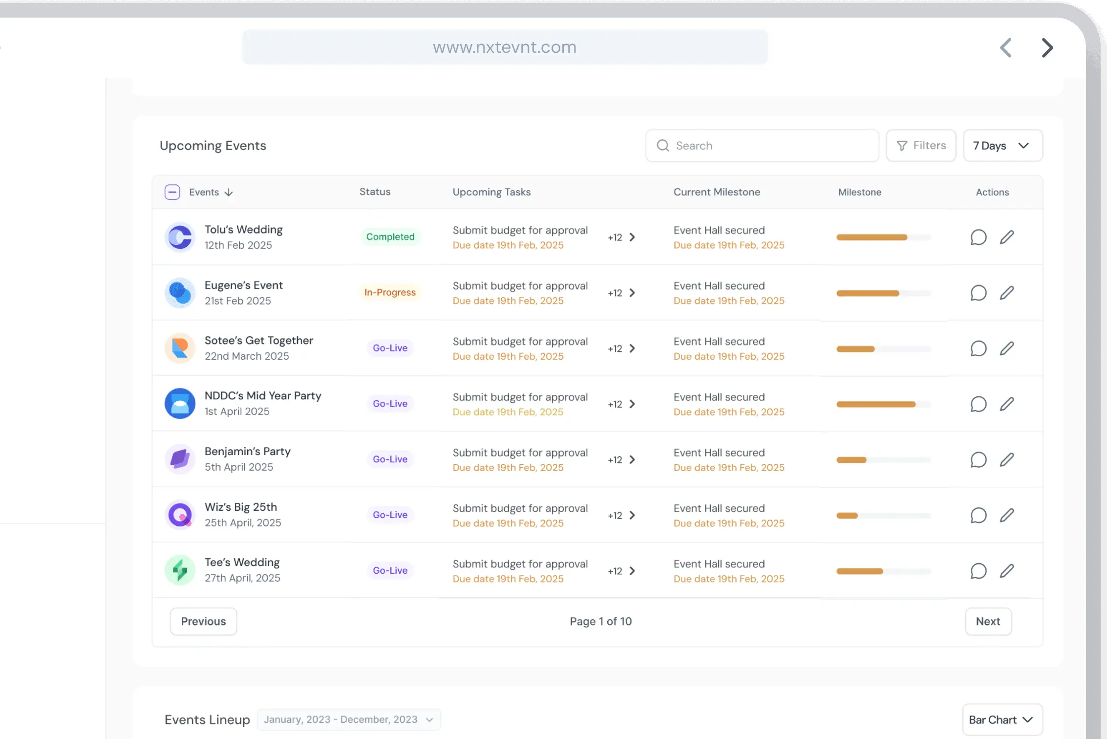 Planner Features